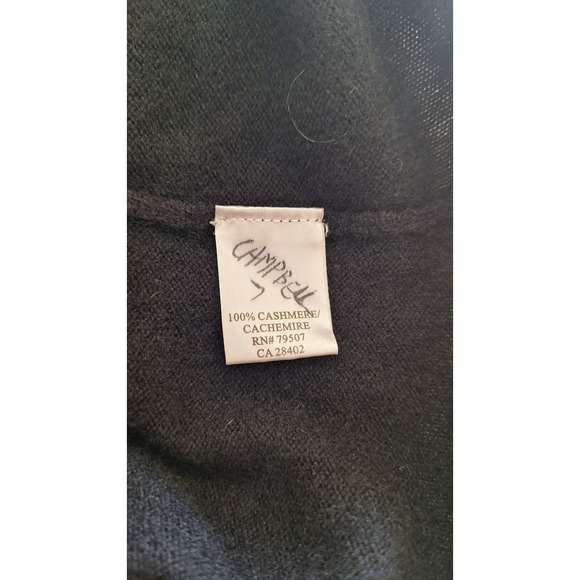 ISDA & Co. Women's Large 100% Cashmere Black Long Sleeve size S - Picture 5 of 8